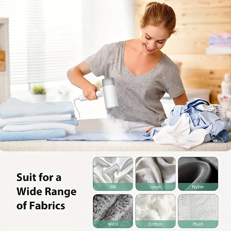 Steamer For Clothes, 1200w Handheld Clothes Steamer Portable Home Steam Iron Supports Dry And Wet Ironing For Home Travel  Use
