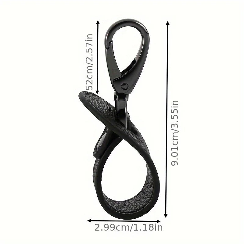 Travel Hat Clip Leather Simple Golf Baseball Hat Clip Summer Hat Strap Towel Glove Storage Wallet Buckle Hands-Free Latch Clips