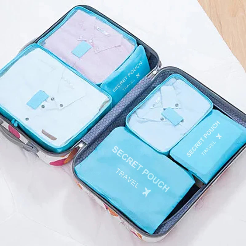 6-Piece Packing Cube Set | Travel Organizer Bags