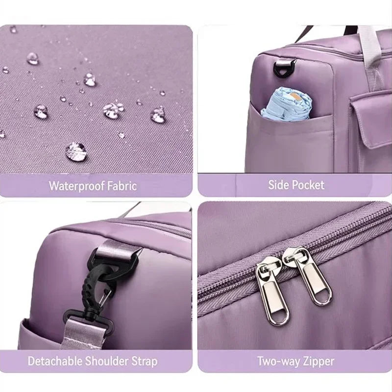 LuxeCarry Weekender Bag | Shoe Compartment + Travel Ready