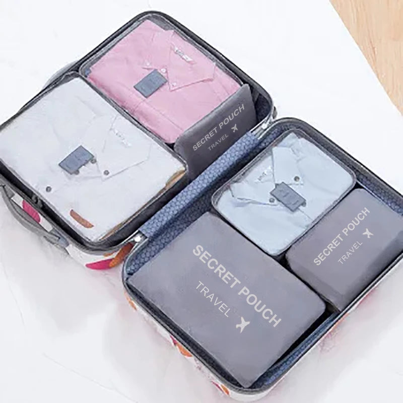 6-Piece Packing Cube Set | Travel Organizer Bags