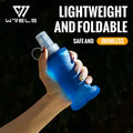 WRELS Folding Collapsible Water Bottle Running Water Bottle Soft Flask TPU BPA-Free Camping Hiking Travel Folding Water Bottle