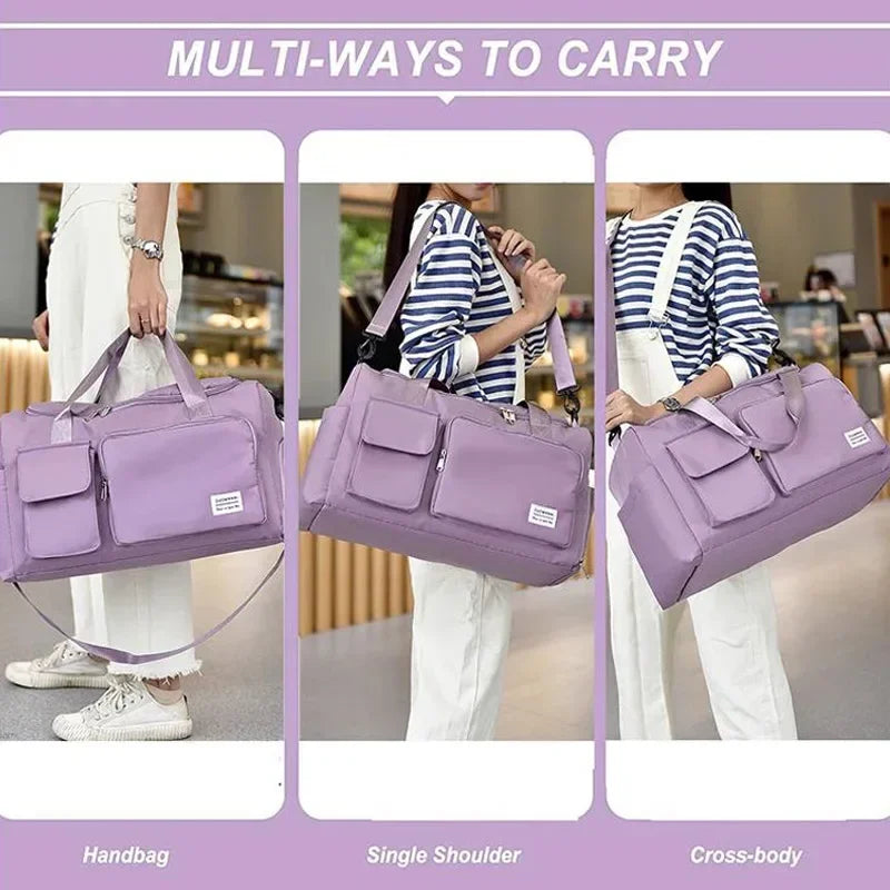 LuxeCarry Weekender Bag | Shoe Compartment + Travel Ready