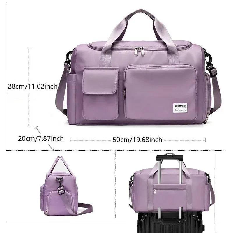 LuxeCarry Weekender Bag | Shoe Compartment + Travel Ready