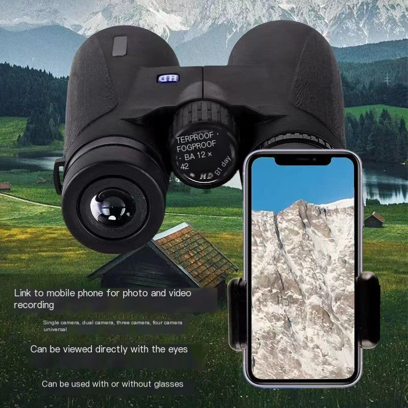 HD High-Power Binoculars with Night Vision for Birdwatching